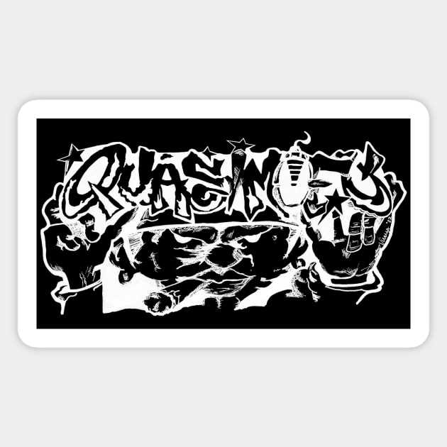 Quasimofo - Inverted Logo Design Sticker by Rabid Penguin Records
